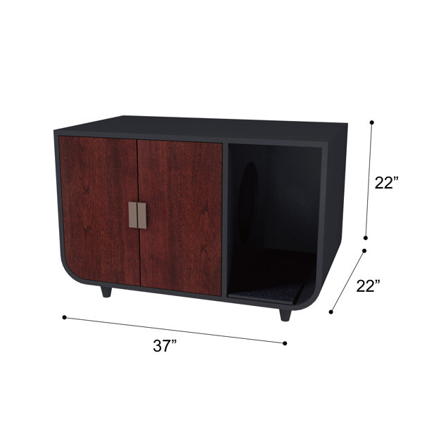 Teamson Pets Dyad Litter Box Enclosure & Reviews Wayfair